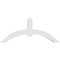 Ekena Millwork Archdale Architectural Grade PVC Gable Bracket, 72"W x 30"H x 6"D x 6"F, 10/12 Pitch GBP072X30X0606ARC00 - alternate 5
